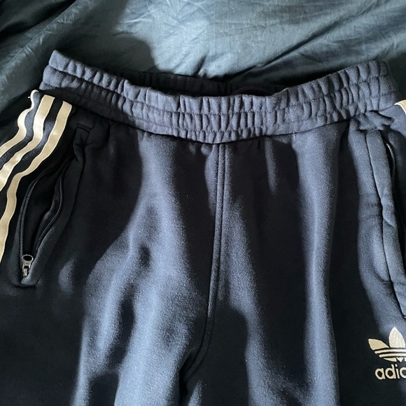Adidas Navy Blue Track Pants - Picture 4 of 11